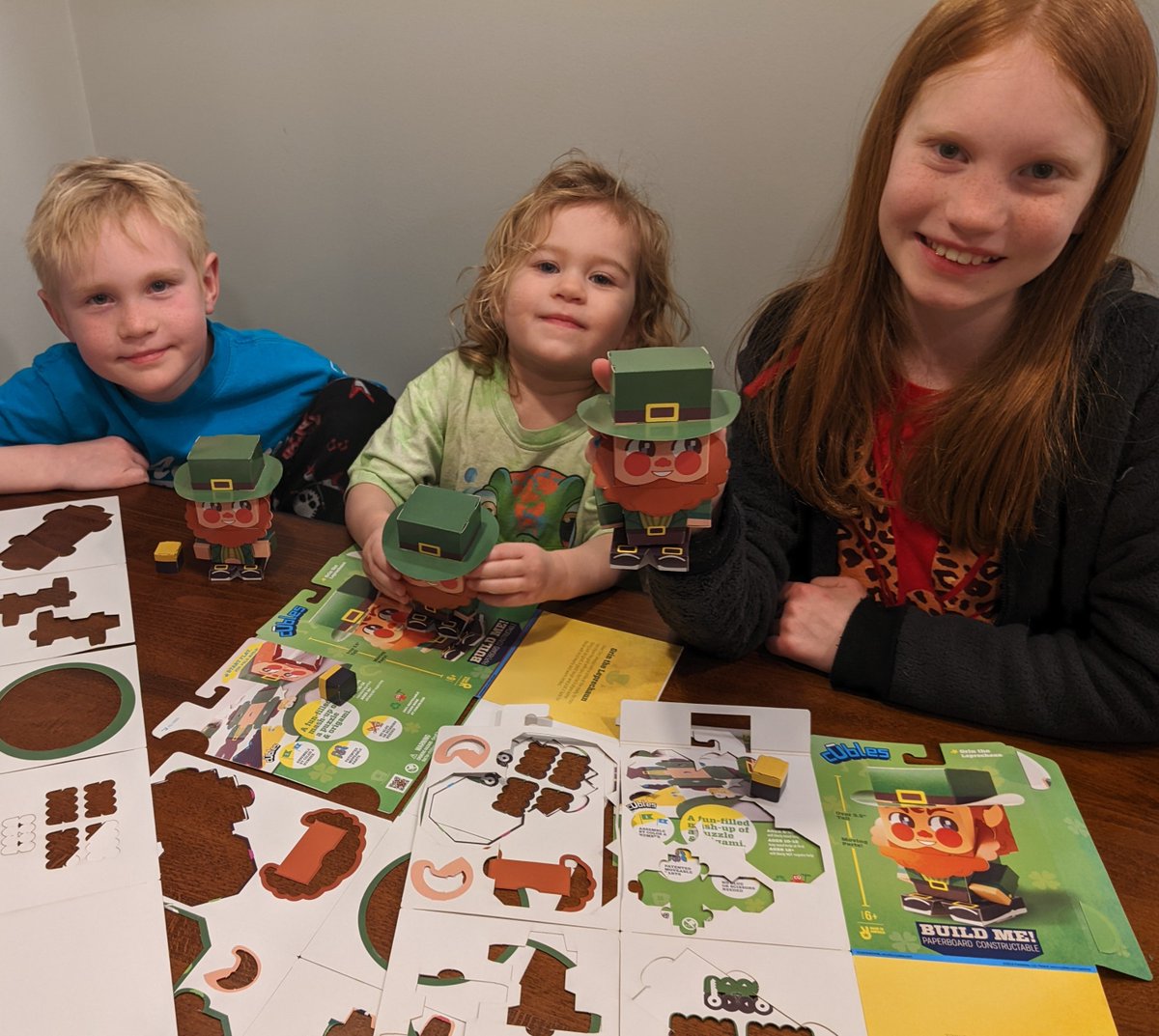 Cubles leprechaun party on St Patrick's Day! "Grin" the leprechaun is the newest Cuble to add to your collection! #cubles #USAmade ##stpatricksday #STEM #creativetoys #leprechaun