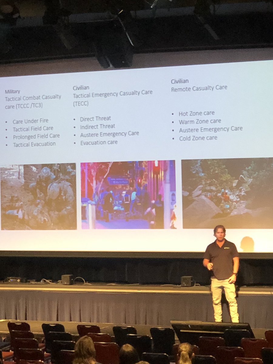 Sam Ainslie (@sam_ainslie) on Twitter photo <a href="/peppermp/">Matt Pepper</a> from <a href="/TacmedAus/">Tacmed Australia</a> presenting on therapeutic vacuum present in tactical medical care - delay in levels of patient care at point-of-injury due to scene security etc. TECC chain of survival, knowledge used to build & maint capability w/ASNSW Spec Ops & Police.👏🏼#TotB2022 <a href="/peppermp/">Matt Pepper</a> from <a href="/TacmedAus/">Tacmed Australia</a> presenting on therapeutic vacuum present in tactical medical care - delay in levels of patient care at point-of-injury due to scene security etc. TECC chain of survival, knowledge used to build & maint capability w/ASNSW Spec Ops & Police.👏🏼#TotB2022