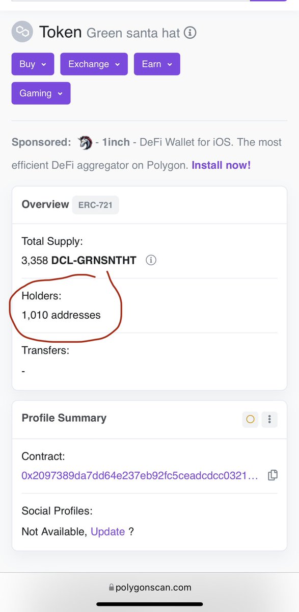 JTV____'s tweet photo. Broke the 1,000 address holders on the GSH! 

Link to see holders list of the Green Santa Hat 👇👇👇

https://t.co/nEpmVO81Ns

#Decentraland #NFTs #nftcollectors #PolygonNFT https://t.co/g66vvZ9XtV