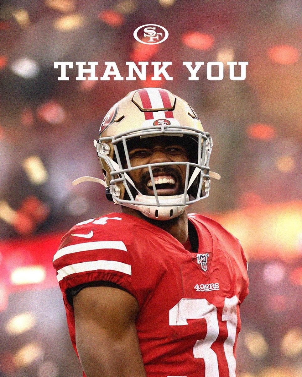 nineralex's tweet photo. Raheem Mostert bids farewell to the #49ers Faithful 💛 https://t.co/mWRdjVLIub