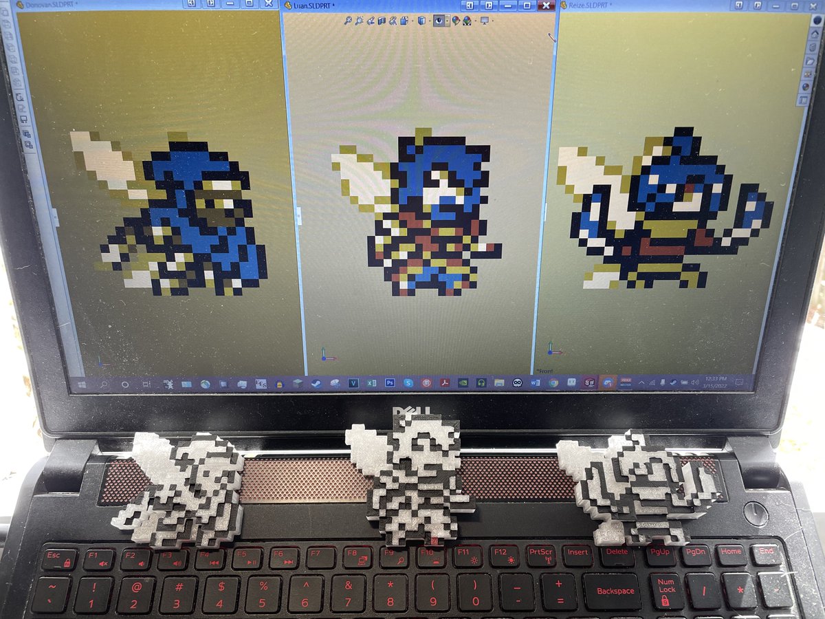 XplosiveA's tweet photo. And here's the paint progress for the Specter Family!

#ShovelKnight #SpecterOfTorment #FairyFriday #3dmodeling #3dprinted #acrylic @YachtClubGames https://t.co/2UJjEEVTS7