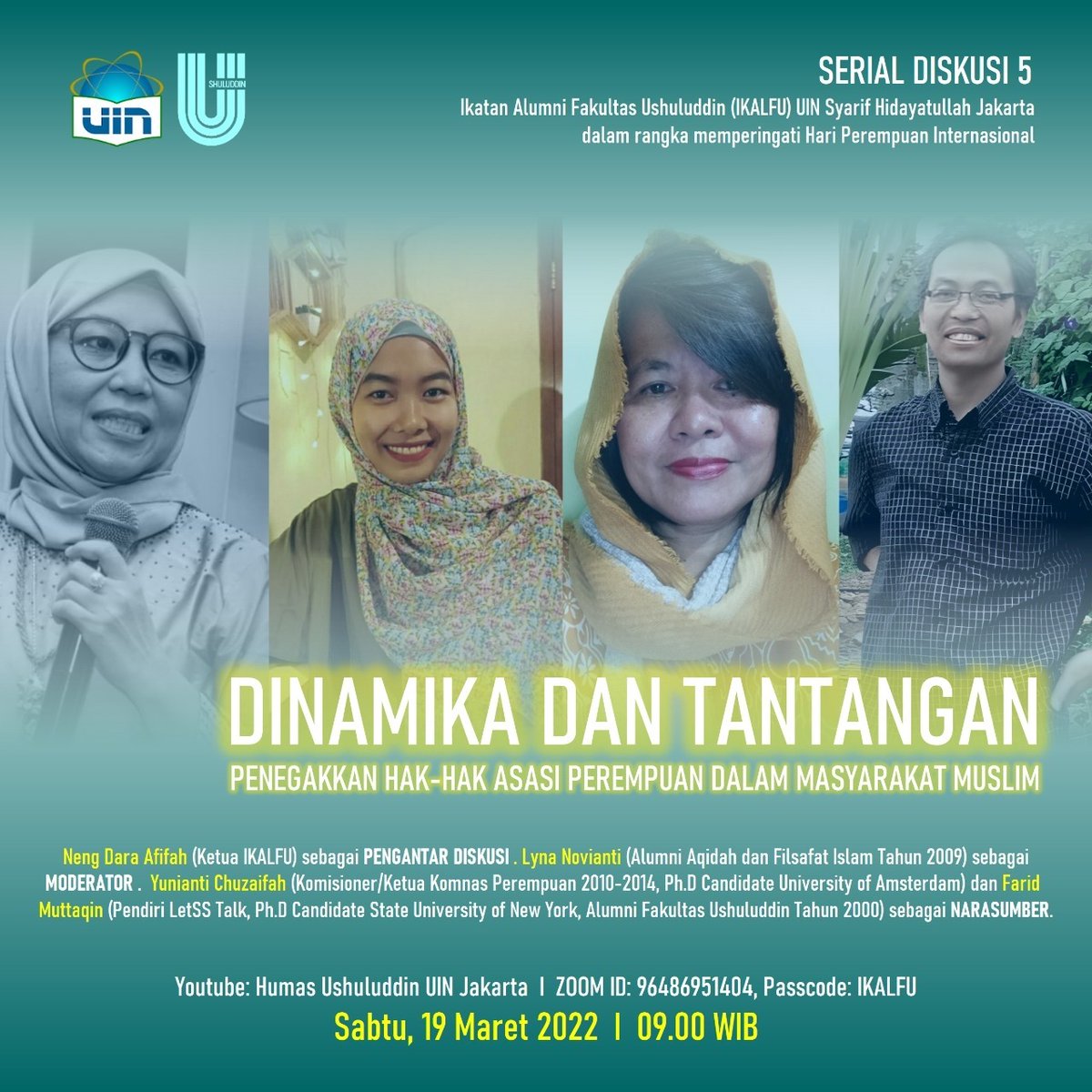 Menjadi bagian dari merayakan Hari Perempuan International. Mari kita rayakan dengan penuh suka dengan menghadiri diskusi ini 🥰🥰🥰🌹🌹🌹💞💞💞. Colek para alumni: <a href="/muchlis_ar/">muchlis a rofik</a> <a href="/nongandah/">IG: Nong Andah Darol Mahmada</a> <a href="/Husen_Jafar/">Husein Ja'far Hadar</a>