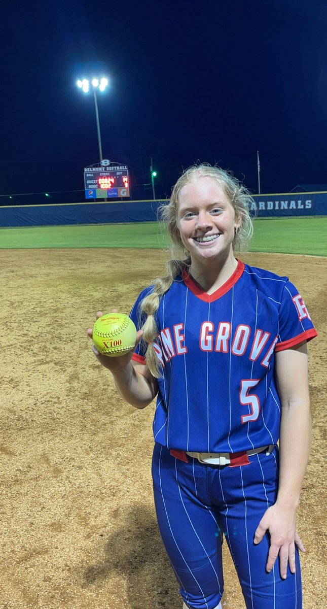pgsoftballwoahh's tweet photo. Big division win tonight over Belmont 14-3 in only 5 innings! WP is Meeks with 5 K’s. PG had 13 hits, where Foster and Meeks had 2 each, and Fryar and Keeton had 3 each. And let’s not forget about Ellie Fryar’s home run! Overall record is 6-1, with a division record of 2-0. https://t.co/PKK09WUZKc