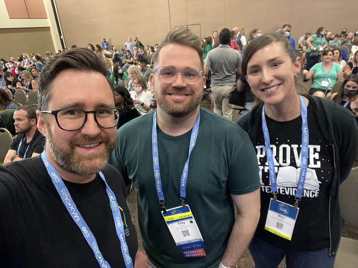 One of our amazing #ELD teachers Ms. Davenport, and #academiccoach @Mr_WithamPro are representing @PBVUSD at this year’s #CUE22 conference alongside @HansTullmann. #edtech #Teachers #edutwitter #education #WeArePBV #PBVRocks