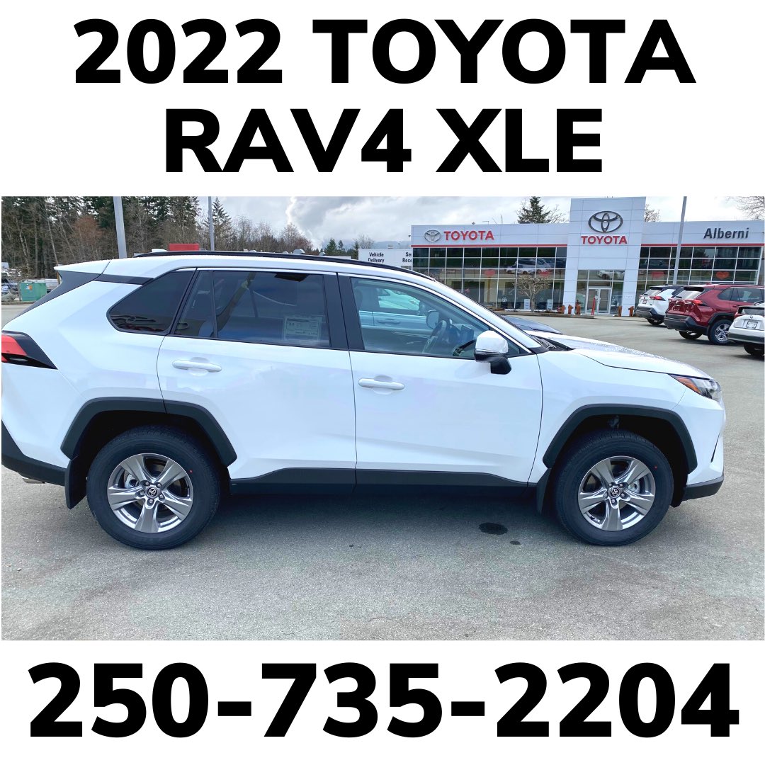 CT_Experience's tweet photo. 🔥JUST ARRIVED
 
2022 Toyota RAV4 XLE

- Heated Fabric Seats
- Heated Steering Wheel
- Power Rear Lift Gate
- Moonroof
 
MSRP $34,550
Freight &amp; Delivery $1,890
Air Conditioning Charge $100
Tire Levy $25
SUBTOTAL $36,565
 
$649 Admin Fee &amp; Tax Not Included

https://t.co/2bRHMEjhXC https://t.co/V0hAOOGzQk