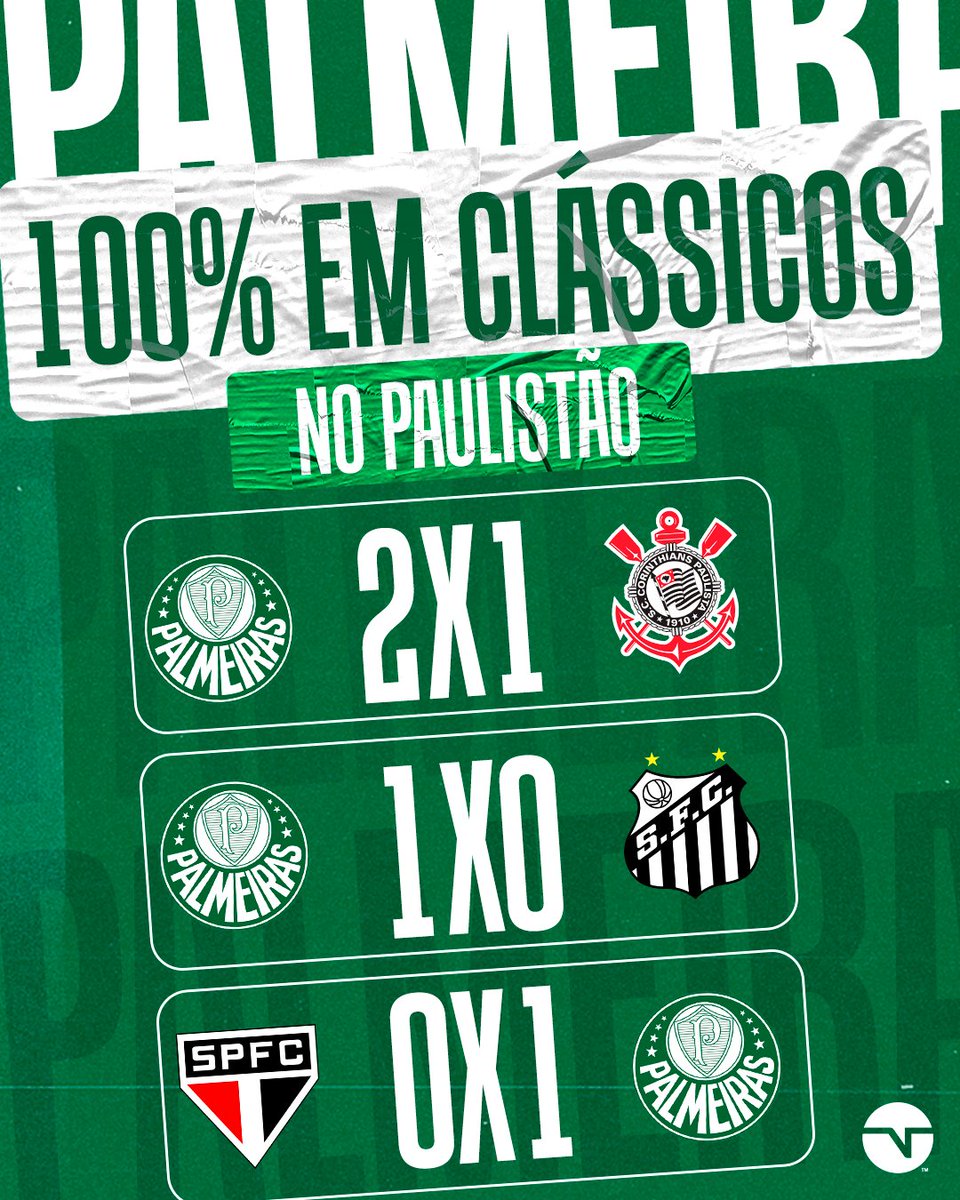 TNTSportsBR's tweet photo. Será que tá difícil a vida do palmeirense? 😂 É só vitória contra os rivais! https://t.co/r2VyLn5IcT