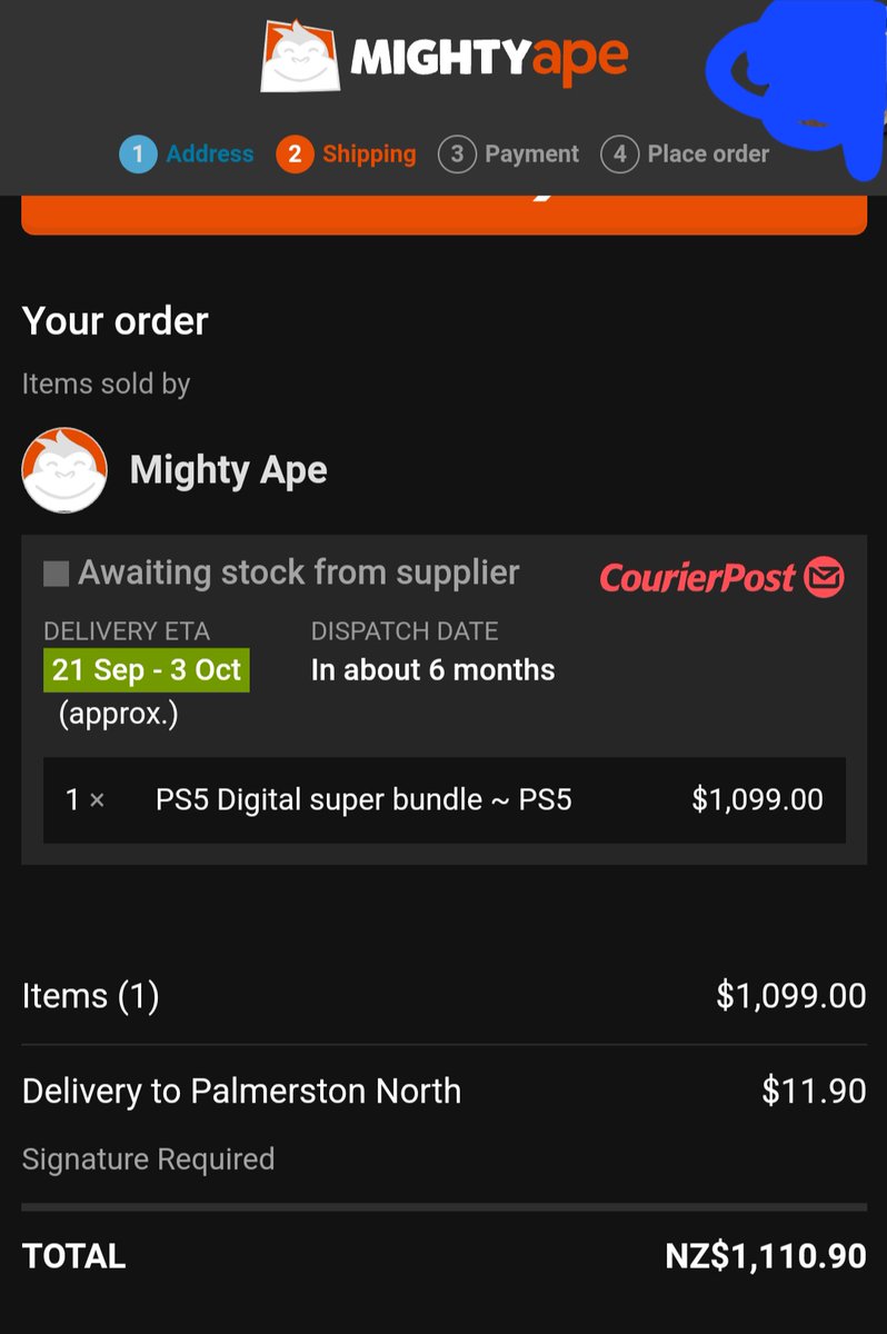 WitsAndChains's tweet photo. @NewZealandPS5 Here's proof - payment was literally all that was left. And when I finished that, it said there was no stock. Here's proof https://t.co/uwELz5CAC5