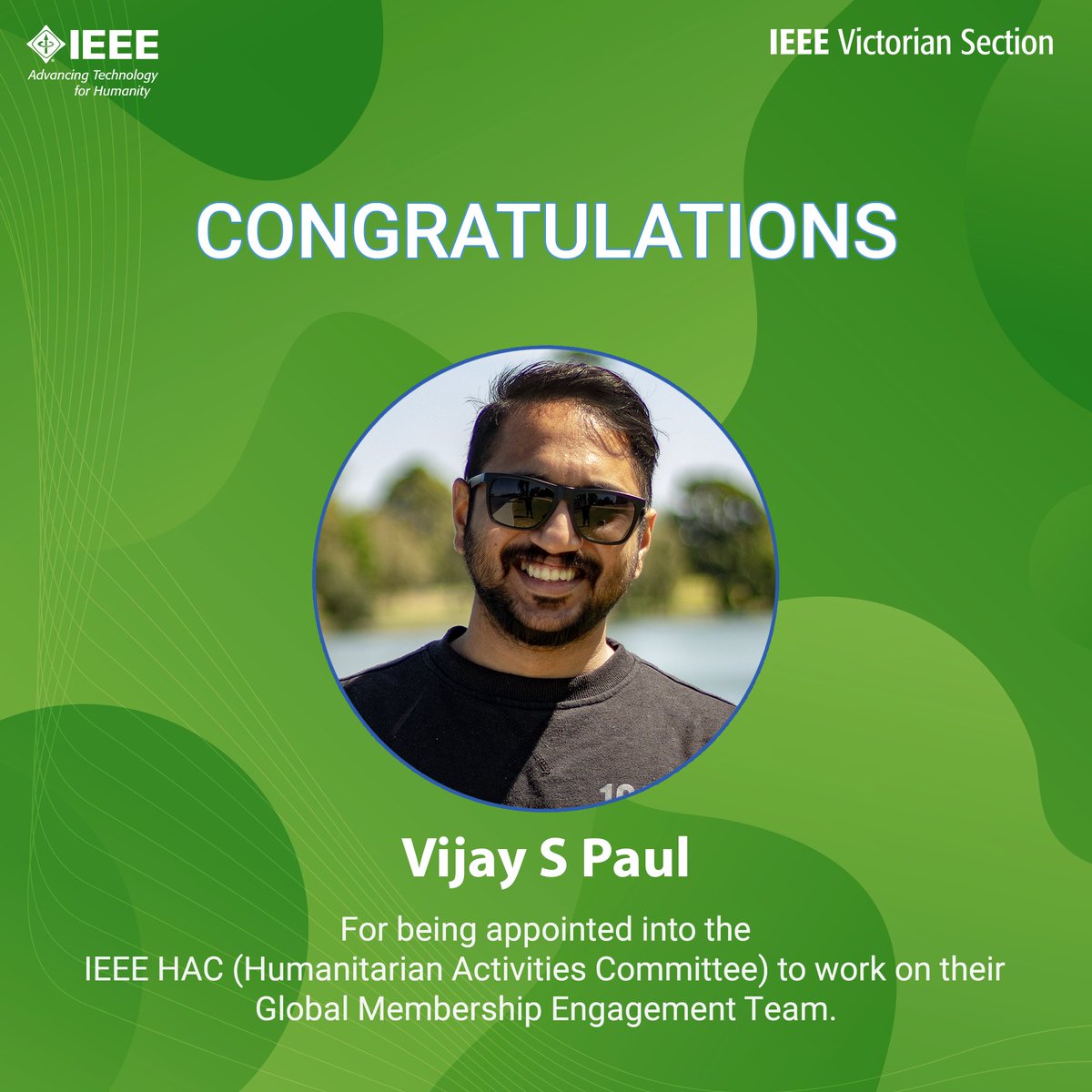 ieeevic's tweet image. Congratulations to our Vice Chair @VijaySPaul for being appointed to IEEE HAC (Humanitarian Activities Committee) to work with them on their Global Membership Engagement Team.

Read more about Vijay&apos;s @IEEEorg journey - r10.ieee.org/victorian/news…
