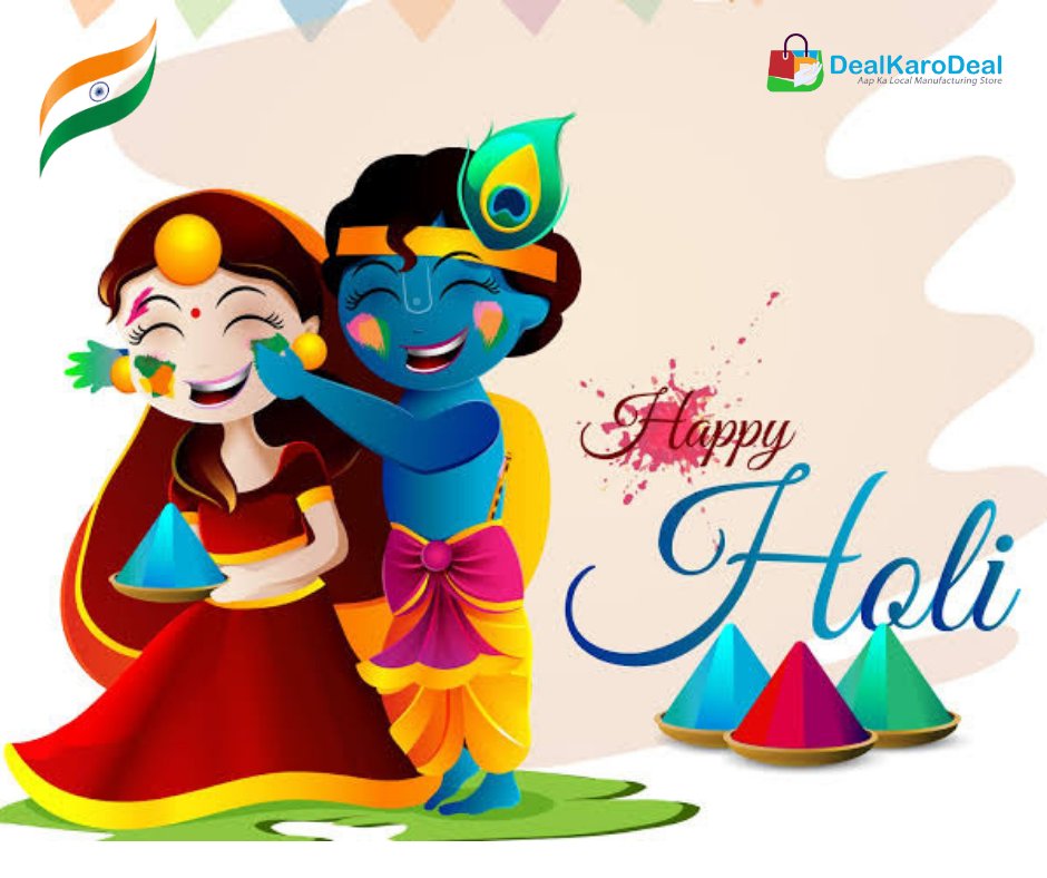 DealkarodealC's tweet photo. Happy Holi

#happyholi
#holi2022 
#holi
#dealkarodeal https://t.co/IwAE5MGLQ3