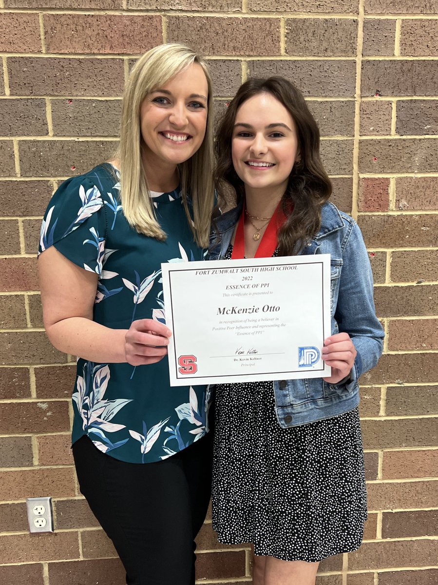 Nights like tonight remind me why I love being a teacher! I am so lucky &amp; honored to have the privilege of selecting @kenzieotto_ as my 2022 Essence of PPI Award recipient! You are an amazing young woman who brightens up my day and I can’t wait to have one more year with you!