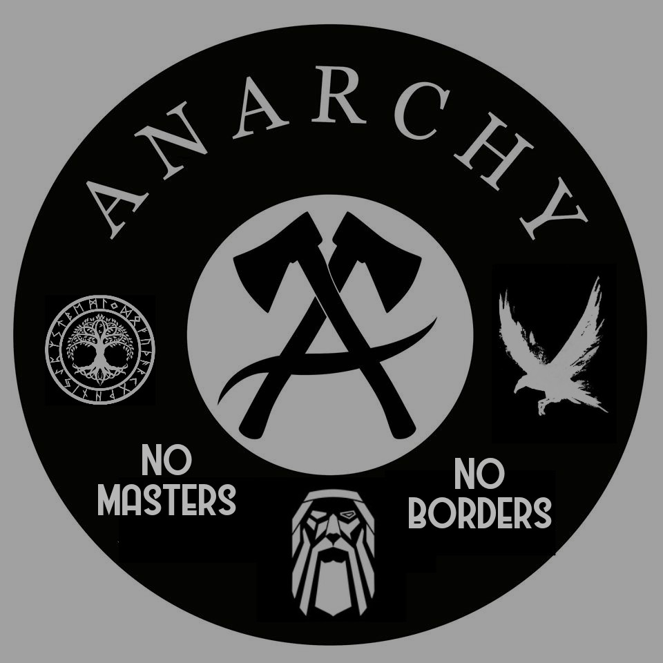 AnarchyorDeath1's tweet photo. Engir meistarar!
Engin landamæri!
#OldNorse
#Nothmen
#ThoughtAndMemory
#Yggdrasill
#Anarchy https://t.co/UAwWiVX1U8