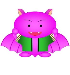 「Morio-kun is a vampire bat who promotes 」|Mondo Mascotsのイラスト