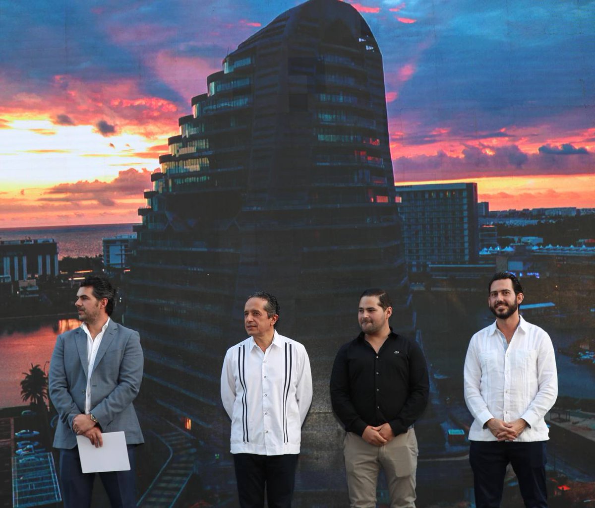 VivoEnCancun's tweet photo. #PorSiNoLoViste
¡#Cancún está estrenando la espectacular #SharkTower! Una joya de arquitectura construida en la pandemia, con la confianza de los inversionistas que le apuestan a Quintana Roo. ¡Enhorabuena, #CaribeMexicano! 🥂 https://t.co/kExnZnZKDT