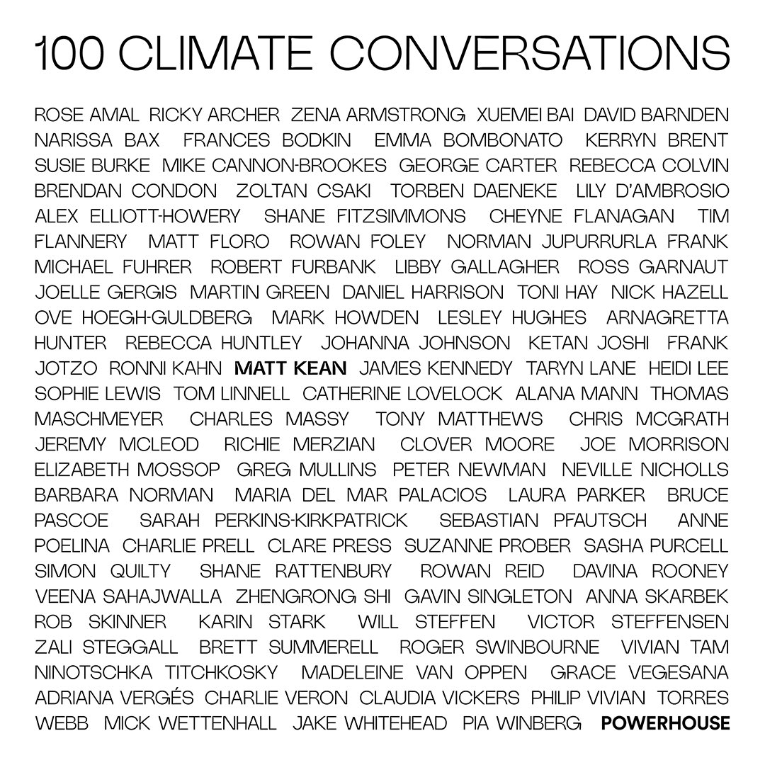 Honoured to part of this fantastic group of Australia's leaders addressing our climate challenge. Hear more at 100 Climate Conversations in partnership with @maasmuseum and ma.as/100climate
#Powerhouse100 #100ClimateConversations #ClimateAction