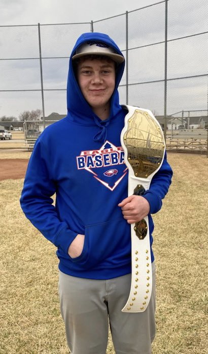 Day 14 - Not exactly the best weathers conditions but it didn’t stop our guys from getting work in. Todays MVP named by Jr R. Norstrom is fr. Noah Collins!! Noah been working hard at 1B getting better everyday! He’s been hustling around giving great effort all the way around!