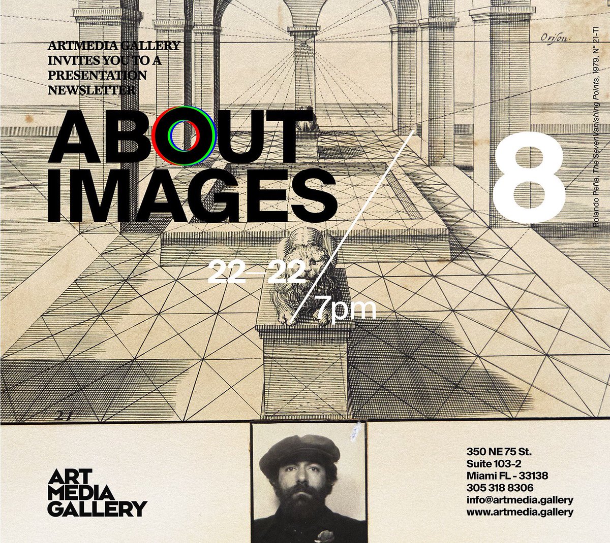 artmedia_studio's tweet photo. ABOUT IMAGES 8th issue.

Save the date!
Tuesday March, 22/22
At 7:00 pm at ArtMedia Studio | Gallery
You are invited to the presentation of About Images. Newsletter, 8th issue.
Info@artmedia.gallery
#aboutimages #artmediagallery #GadyAlroy #Miami #RolandoPeña #dinamitrani https://t.co/739ZWtJpvY