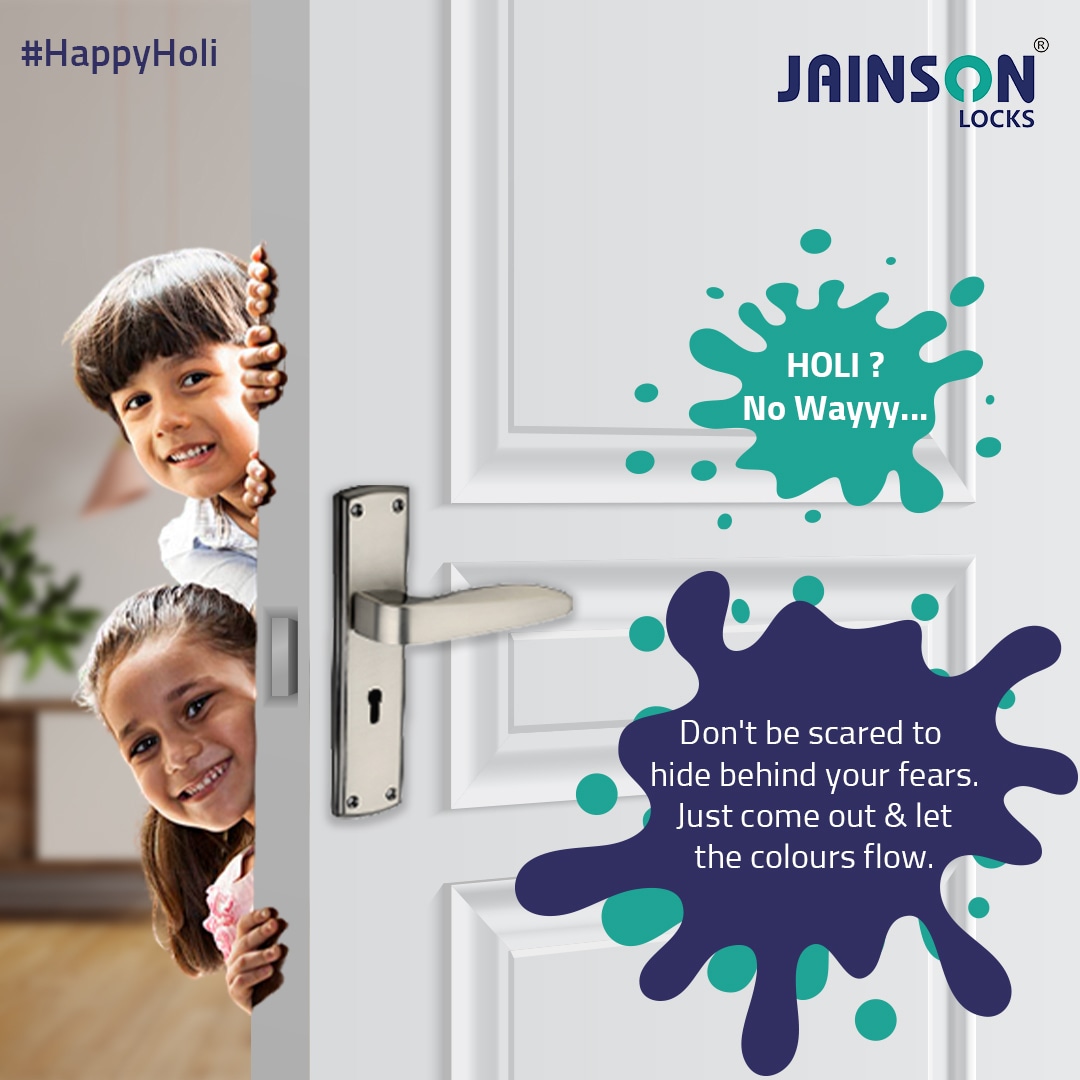 JainsonLocks's tweet photo. Let pinks, greens,  reds be all in the air and let these colours fill your life with exhilaration and prosperity. 
Jainson locks wishes you and your family a very happy holi. 

#holi #happyholi #festivalsofcolors❤️💛💜 #fun #holifestival #festivalsofindia #jainsonlocks https://t.co/leIXxmCxPX