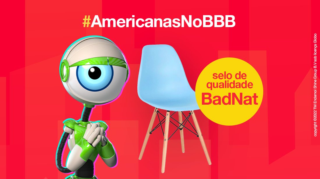 americanas's tweet photo. essa é boa mesmo, hein! selo de qualidade e resistência ✅ https://t.co/5iHPoj2Fc0

#AmericanasNoBBB #BBB22 https://t.co/25ASWRpFTi