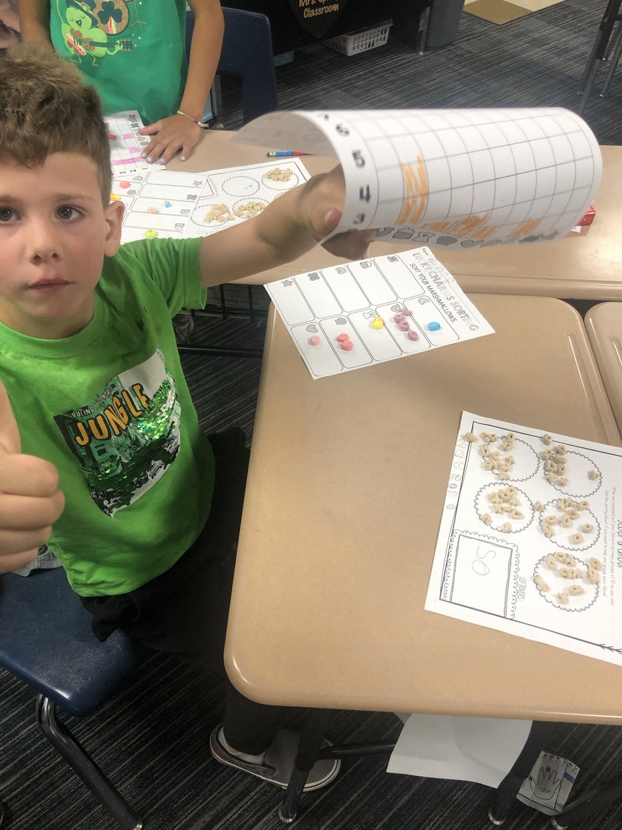 analee_spray's tweet photo. Math fun with Lucky Charms ππ₯£π #BoulderRidgeRocks #FirstGradeLove #Math #HandsOnMath @BRESBulldogs https://t.co/m0xdT6AqgT