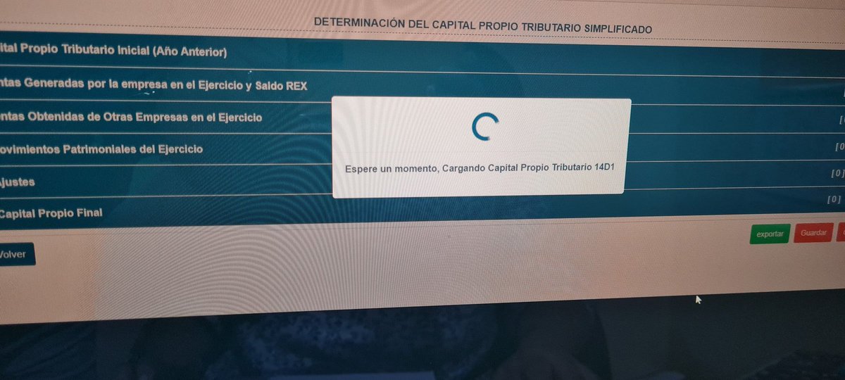 vivizac's tweet photo. @SII_Chile Ha sido imposible utilizar el asistente se queda pegado en la determinación del capital propio tributario.  Llamadas a ayuda y no responden o se corta https://t.co/iA8NRVoaEZ