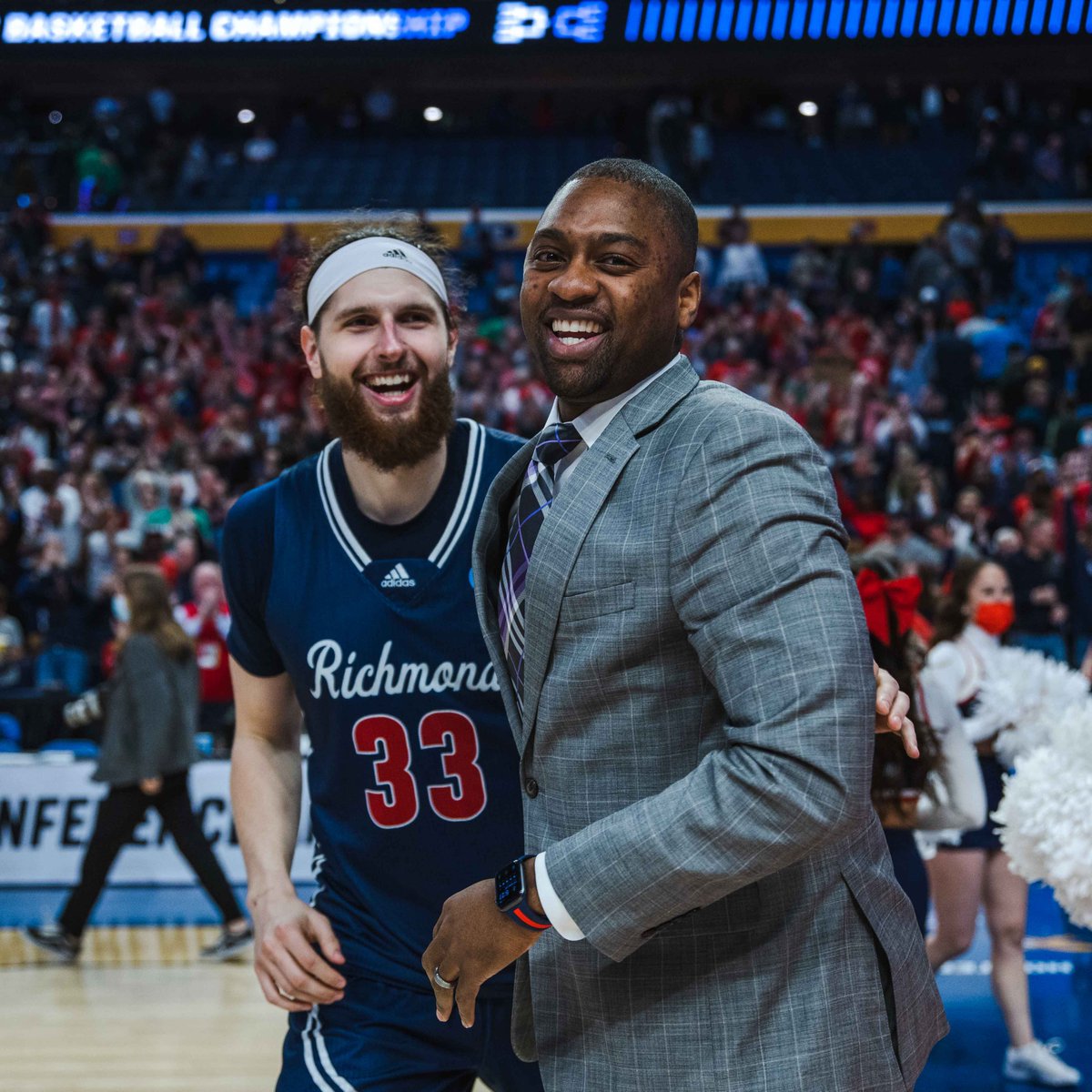 SpiderAthletics's tweet image. What can this team do?
We can dance.

#OneRichmond x #MarchMadness