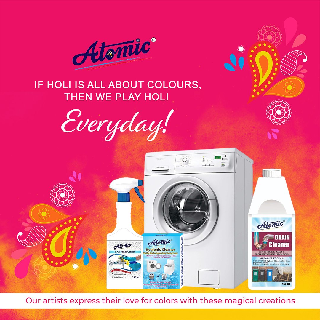 AtomicProducts's tweet photo. Atomic family wishes you a very happy holi. May your Holi be filled with vibrant colours and may joy, good health and prosperity come knocking at your doors this festive season!
.
.
#happyholi #happyholi2022 #holivibes https://t.co/1G3r7SKgYA