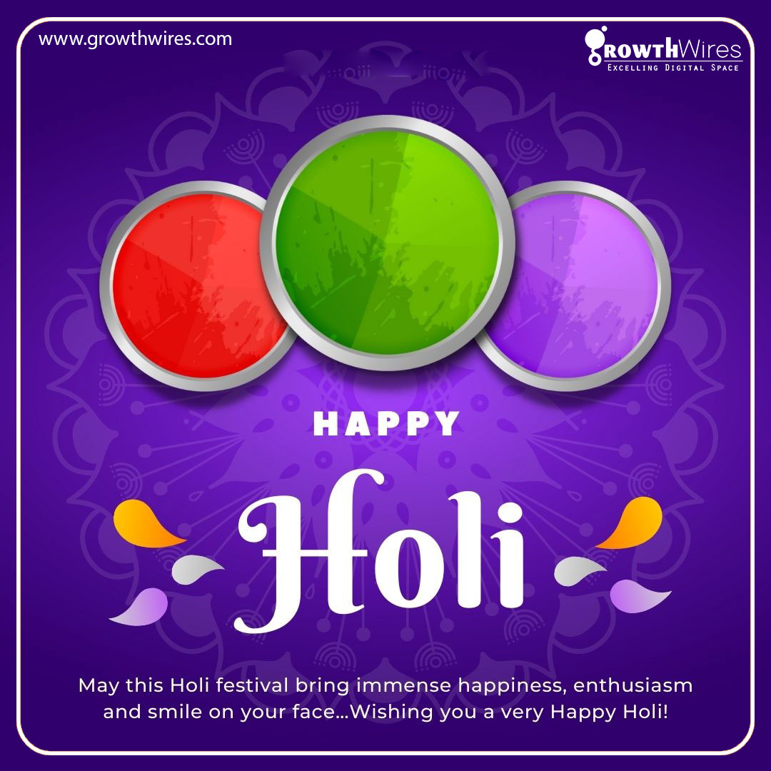 growthwires's tweet photo. Wish you all a very happy Holi.
https://t.co/DuBstcpJZz

#happyholi #holiwishes #bestwishes #holi2022 https://t.co/7cgS0W9F0j