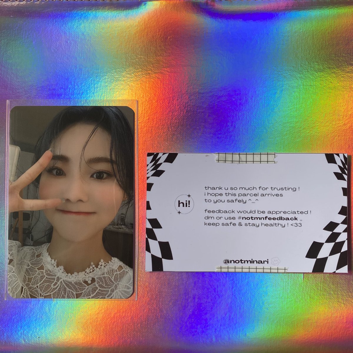 ppaemgi's tweet photo. 💌 JINSOUL♡
Hello @notminari! Thank you so much for letting me adopt this cutie na ang tagal tagal bago ko napauwi <33 Thank you din po for packing it well and for the smooth transaction🤍 #notmnfeedback https://t.co/WzeGPzr19K