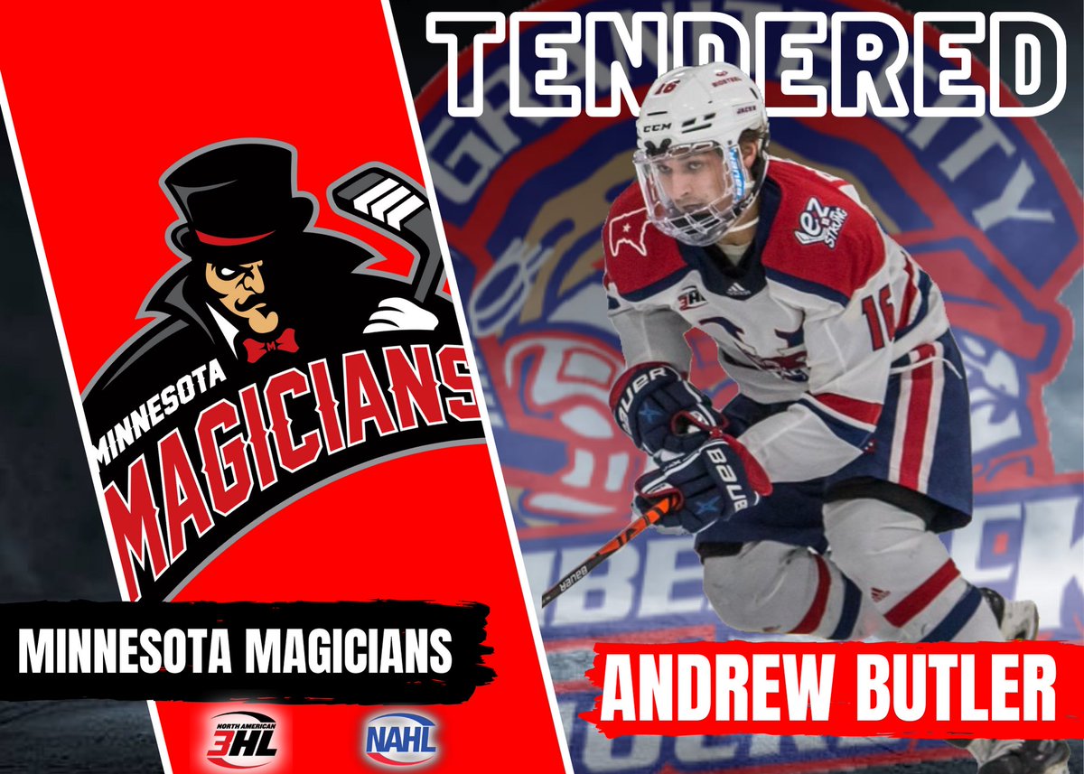 🚨NAHL TENDER🚨

Congrats to Germantown, WI native forward Andrew Butler on signing with the Minnesota Magicians of the NAHL.

Butler is in his 1st year with the Jacks. In 41 games he’s put up 15 goals and 21 assists. Butler was also named to the Top Prospects team in Pittsburgh.