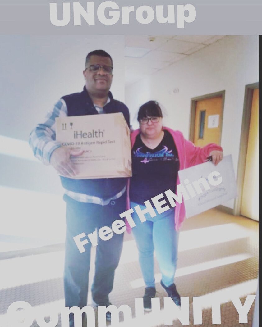 FreeTHEMInc's tweet photo. FreeTHEMinc has COVID-19 Home Test Kits for anyone who needs/want and what better than to get the out into the CommUNITY than supplying our Waterbury Strong Motivators of UNGroup Society with additional Home COVID Test Kits

#FreeTHEMinc #UnGroup  #BpartOfTheDifferenceUwant2Feel https://t.co/qQB4aL3yZL