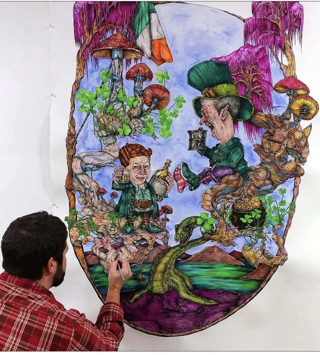 HavertyArt's tweet photo. Enjoy this handmade art while you sip that Guinness! #StPatricksDay  #NFTs https://t.co/toyH7MxXMP