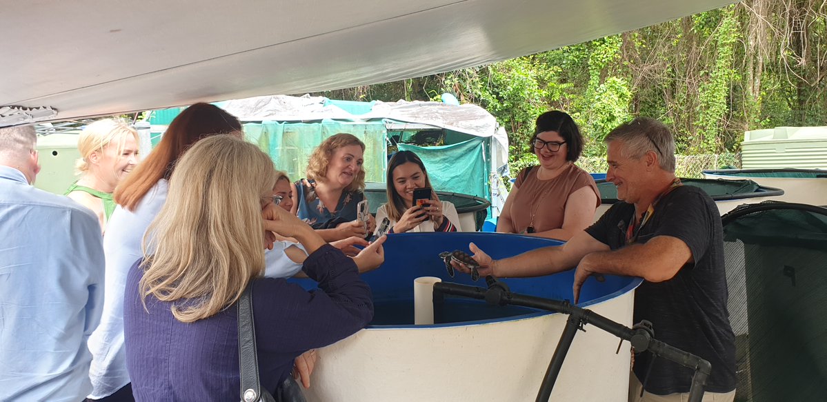 AITropHealthMed's tweet photo. Yesterday @StudyQld visited our facilities to learn about the impact of venomous jellyfish stings, mosquito control, and the use of parasitic helminths as therapeutics and diagnostic tools. 
@tradeinvestqld @TASRU_JCU @jcu https://t.co/WdciPiGryF