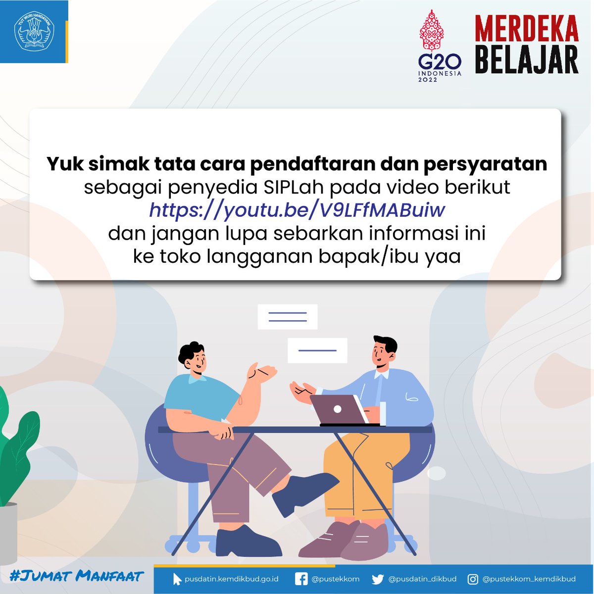 pusdatin_dasmen's tweet photo. #SahabatEdukasi tahu tidak melalui SIPLah kita bisa memajukan UMKM ke pasar nasional loh.

Yuk Pelajari lebih lanjut mengenai cara mendaftar sebagai penyedia SIPLah  melalui laman https://t.co/2EDmrGpjxo  atau IG @siplah_dikbud

#SIPLah
#PBJSatdik
#UMKM
#PusdatinKemendikbudristek https://t.co/yNyHduBgzf