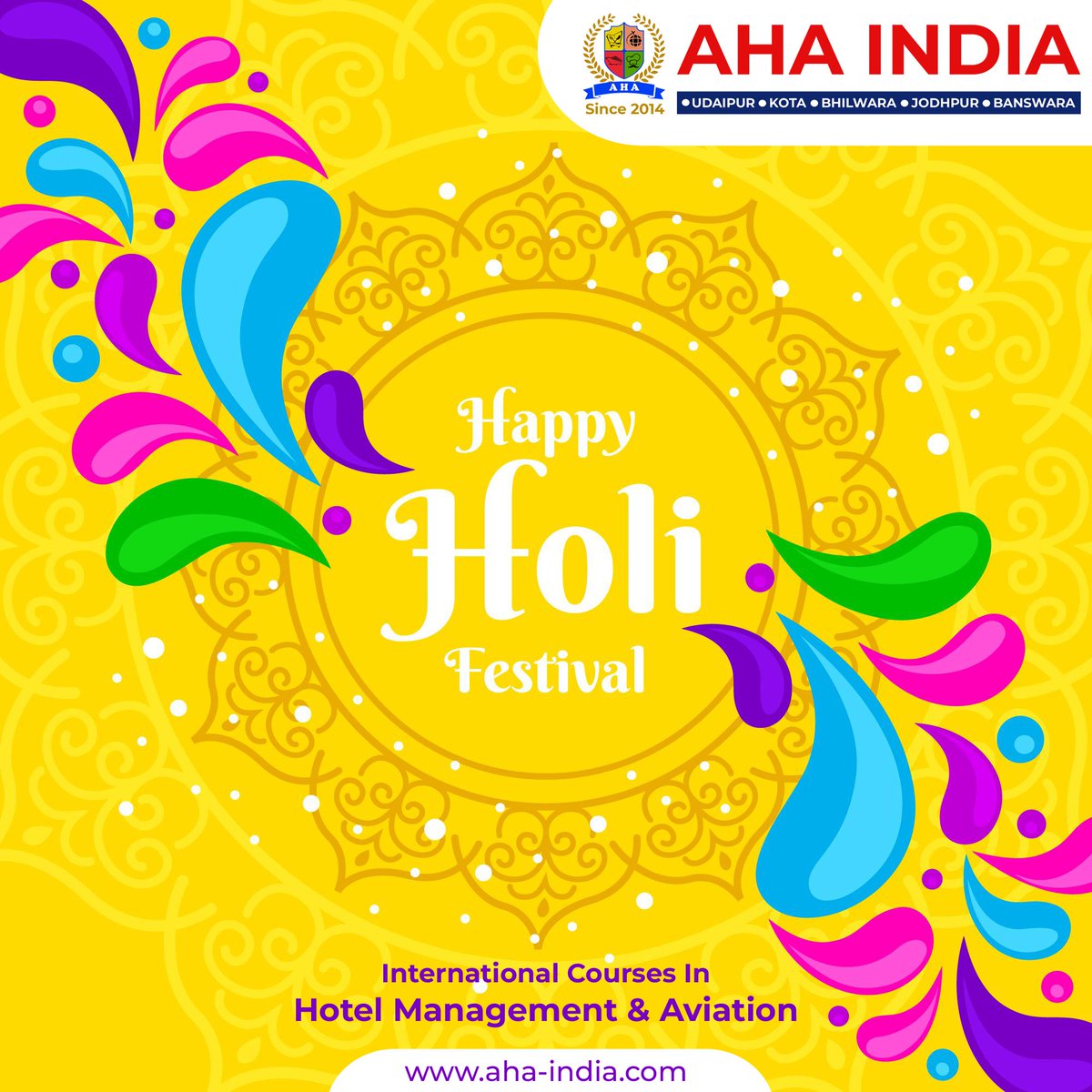 AHAINDIA1's tweet photo. Holi is a special time to meet those with whom you are not in touch for so long. So rebuild the forgotten bonds and enjoy the festival!!

https://t.co/WBwgTELZYe

#holi #happyholi #india #holifestival #festival #love #photography  #instagram #colors #festivalofcolors #ahaindia https://t.co/TX2eSRFc3T