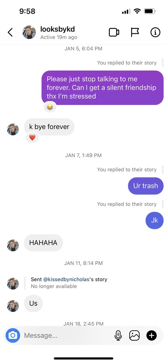 breannvmorgan's tweet photo. Tell me why kaden and my Instagram dms are just us bullying each other 😂 https://t.co/j0Jljj0PeE