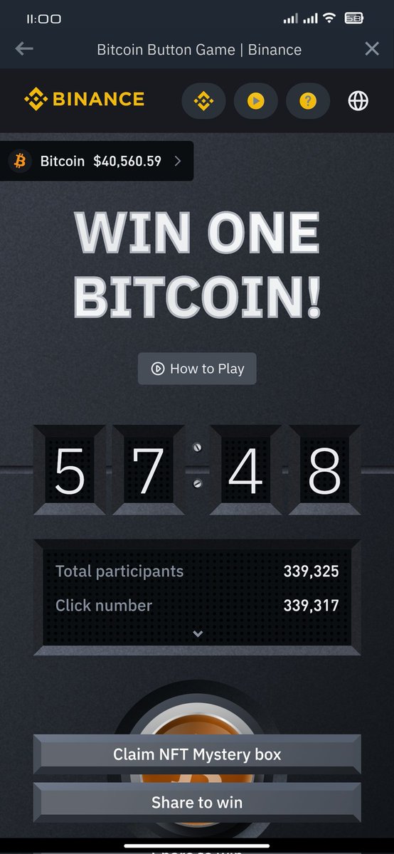 ianborlongan's tweet photo. #bitcoin button game
#Binance https://t.co/qOI0ZwoQ1z