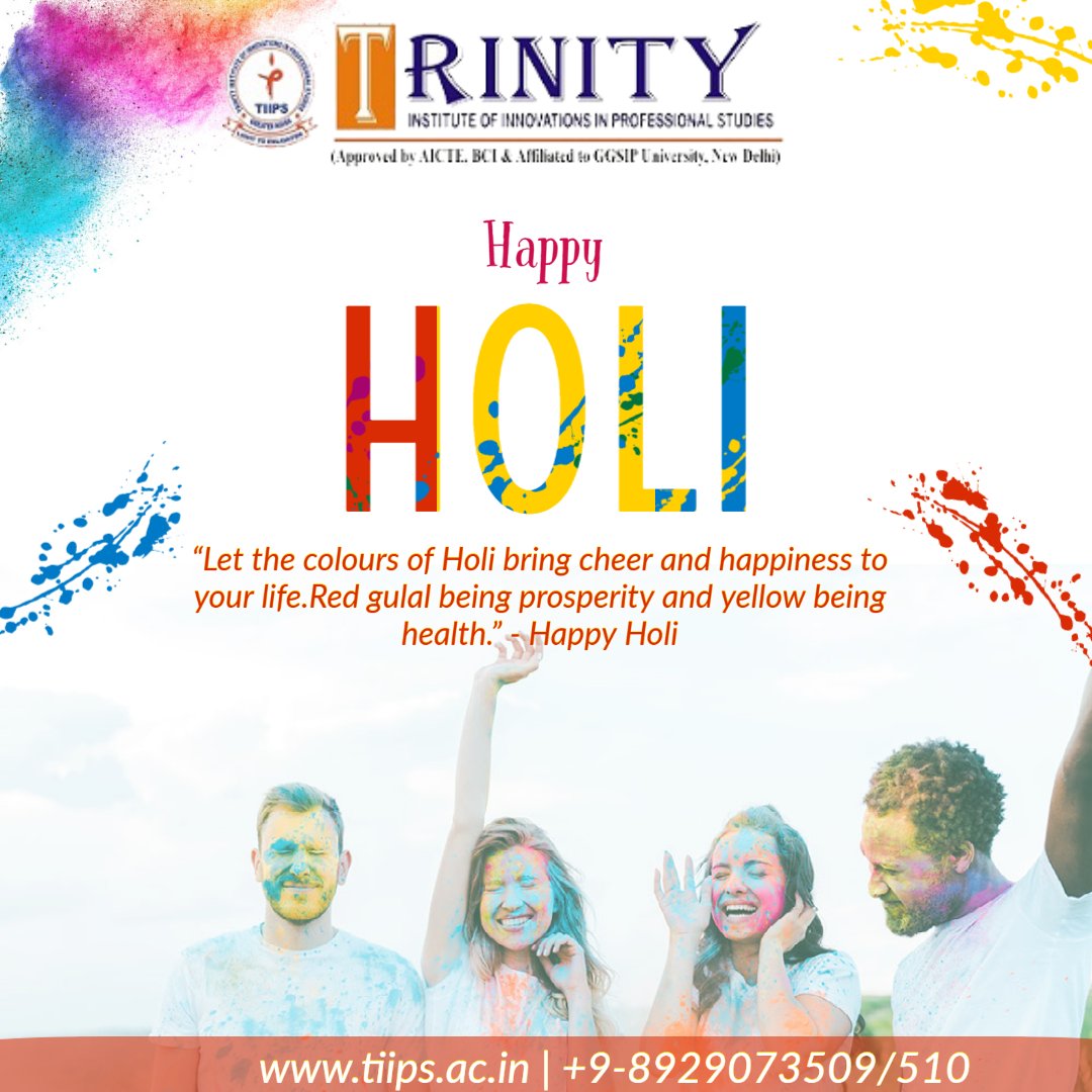 TIIPS2's tweet photo. “This 2022 Holi may bring lots and lots of colorful seasons and days in your life filled with plenty of happiness and love. Wish you a very Happy Holi”
#happyholi2022 #holi #tiips #btech #ballb #bba #bca #bajmc #bjmc #professionalcourses #management
https://t.co/pfNFP1aCgj https://t.co/Vii0XgOYmD