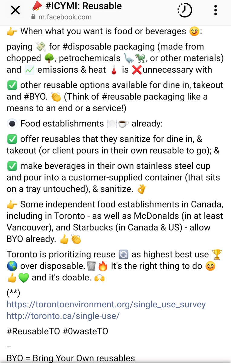 #ICYMI: the #ReuseRevolution is in #Toronto already ➡

facebook.com/story.php?stor… 🙌

#ReusableTO #0wasteTO 👏😊💚🌎