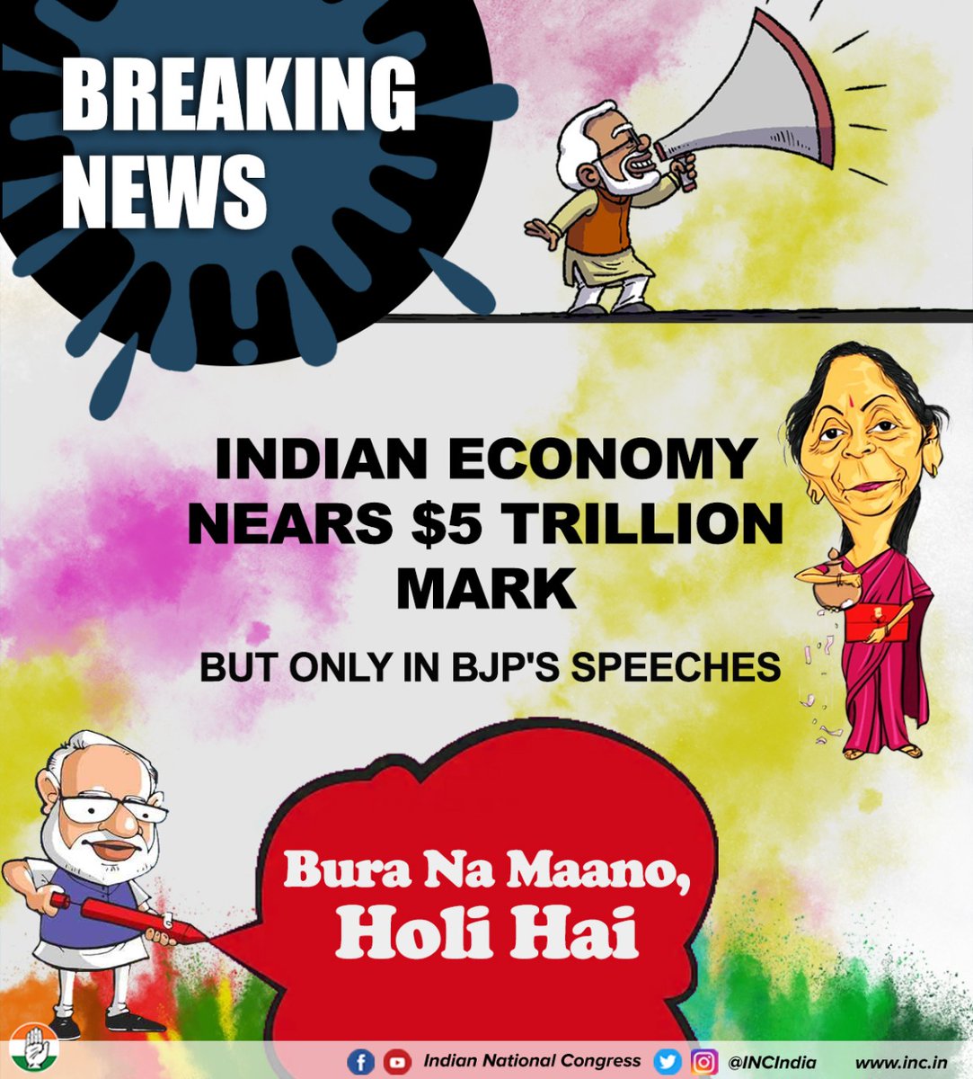 "Bura Na Maano, Holi Hai,
Sab Kuch Jumlon Ki Goli Hai"

Yours truly,
BJP

#HappyHoli