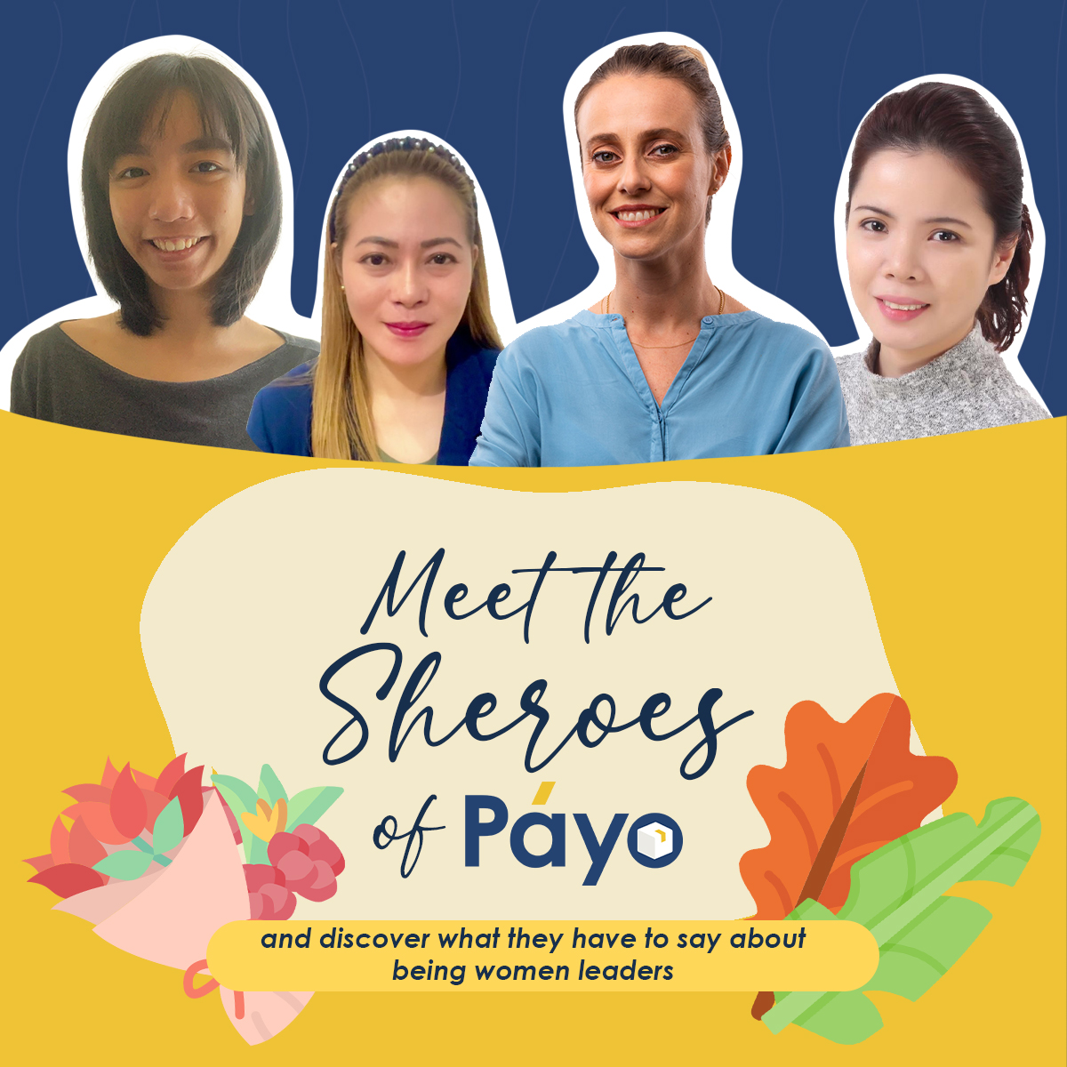 PayoAsia's tweet photo. This women's month, we wanted to put the spotlight on some of Payo's #sheroes. Take a look at what Liron, Kim, Jean, and Apple have to say about being women leaders today 💙

#WomensHistoryMonth #Payo #Ecommerce #Logistics #womeninlogistics #womeninlogisticsleadership https://t.co/1IdSqjhPiM