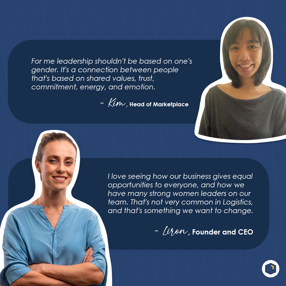 PayoAsia's tweet photo. This women's month, we wanted to put the spotlight on some of Payo's #sheroes. Take a look at what Liron, Kim, Jean, and Apple have to say about being women leaders today 💙

#WomensHistoryMonth #Payo #Ecommerce #Logistics #womeninlogistics #womeninlogisticsleadership https://t.co/1IdSqjhPiM