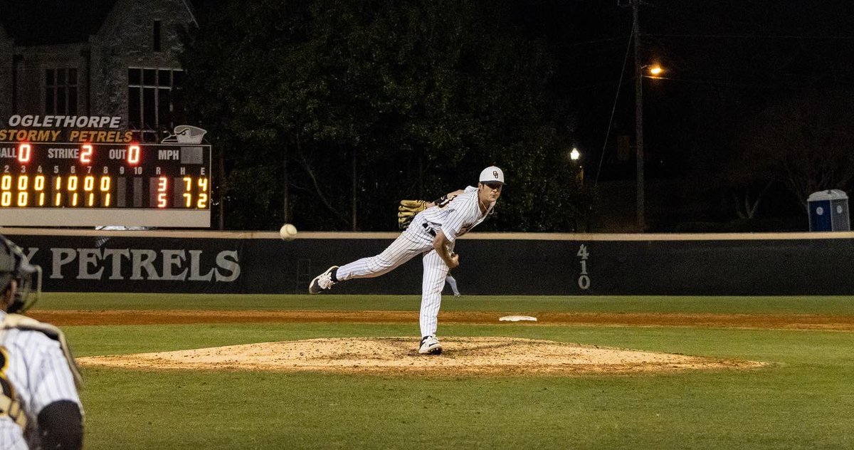 GoPetrelsBSB's tweet photo. He taketh and he giveth!⚡️

Will Arnold led the Stormy Petrels both in the field and at the plate to a 5-3 win over the Piedmont Lions!🔥 https://t.co/sySvBydoSI