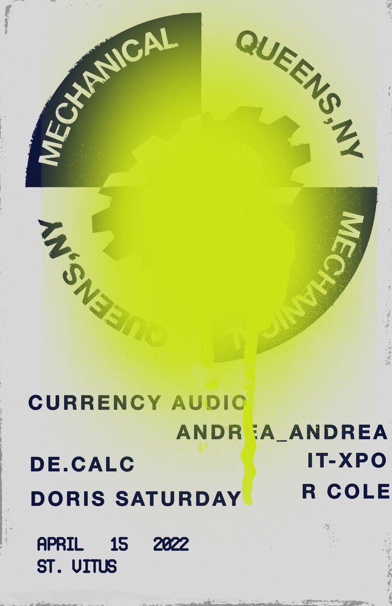 Mechanical Label Showcase 4/15 @ <a href="/saintvitusbar/">Saint Vitus</a> 

$8 presale
linktr.ee/mechanicalreco…