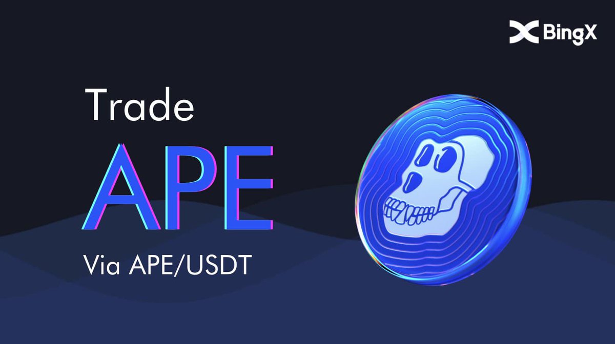 cm_mcathy's tweet photo. No monkey business! 🐒
$APE/USDT Spot Trading is now live on BingX
Register to Claim Bonuses
https://t.co/9sZEVVsuSv https://t.co/Z8xv2TH6t2