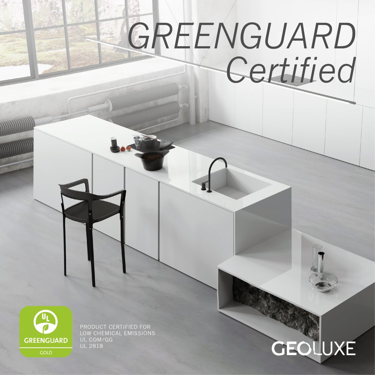 ZmartBuild's tweet photo. We are committed to the responsible stewardship of our natural resources. That is why we only produce a highly durable and stable material. GEOLUXE® is certified by GREENGUARD as a low-emitting product for indoor air quality
https://t.co/S3Mae2132P
#GEOLUXE #PYROLITHICSTONE https://t.co/z4KMJzF3Vu