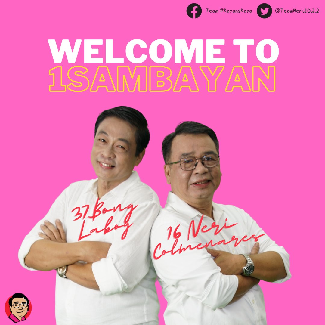 Welcome to the club Ka Bong! Pag kasama ka, lalong #KayangKaya!

#1sambayanForElmerLabog37