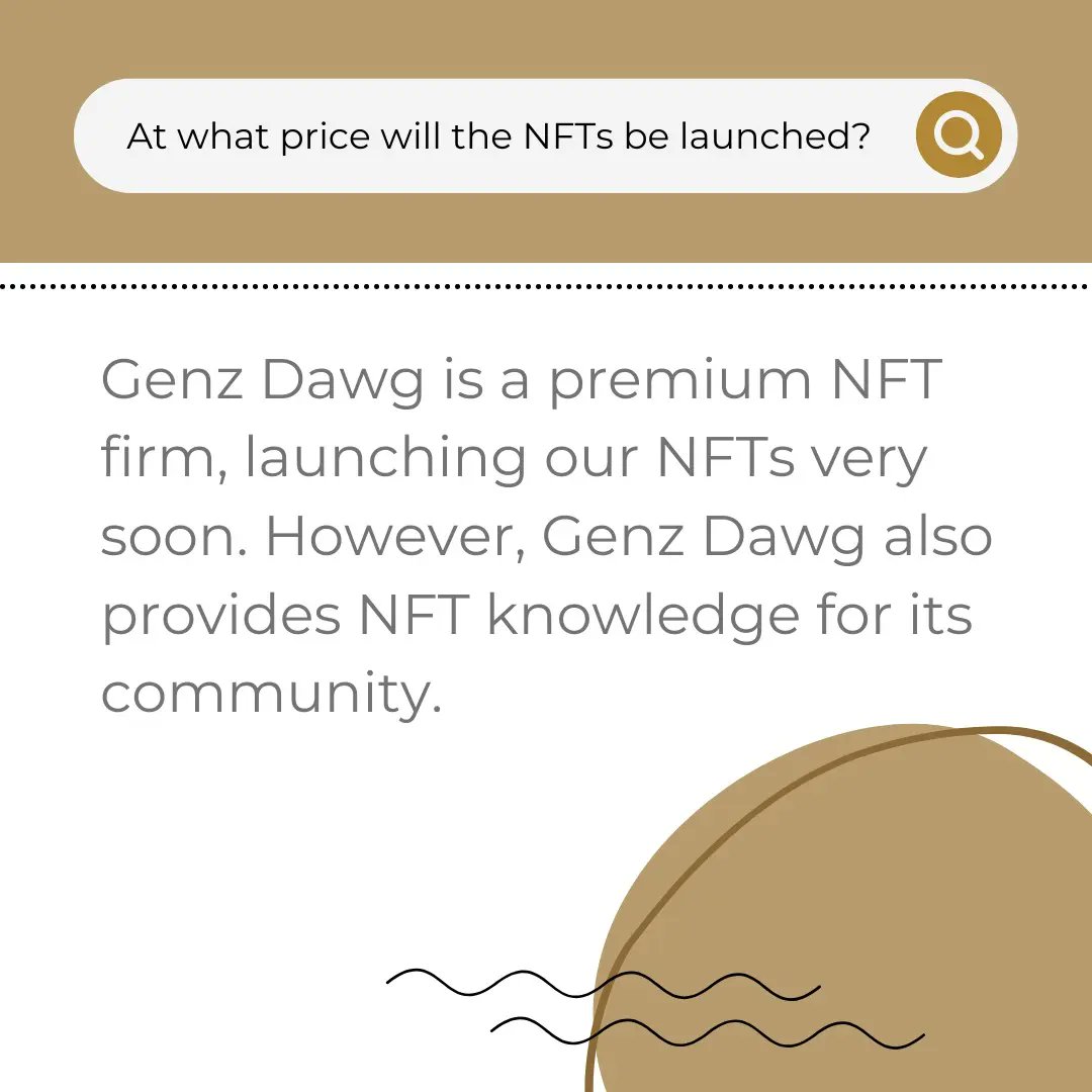 GenzDawg's tweet photo. @GenzDawg QNA #4 - Is @genzdawg a NFT firm or a NFT information page?

#nft #genz #nftart #crypto #cryptos #cryptocurrency #NFTCommunity #doggos https://t.co/tTwqMFaHhQ