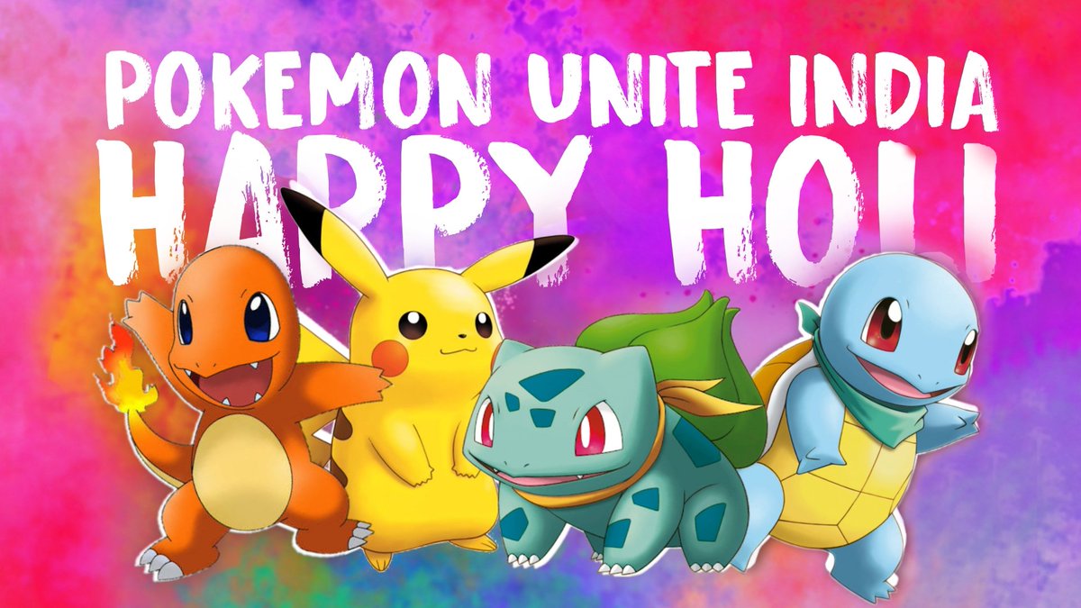 PokemonUniteIn's tweet image. Hello Trainers!

Let’s fill each other with the color of Holi and the deepest shade of love. Happy Holi. 

Also, we have organized a small fun event today. So Join Public VC at 7PM ;)

#holi #pokemonevent #pokemonunite #pokemonindia #pokemonuniteindia #holigame #happyholi