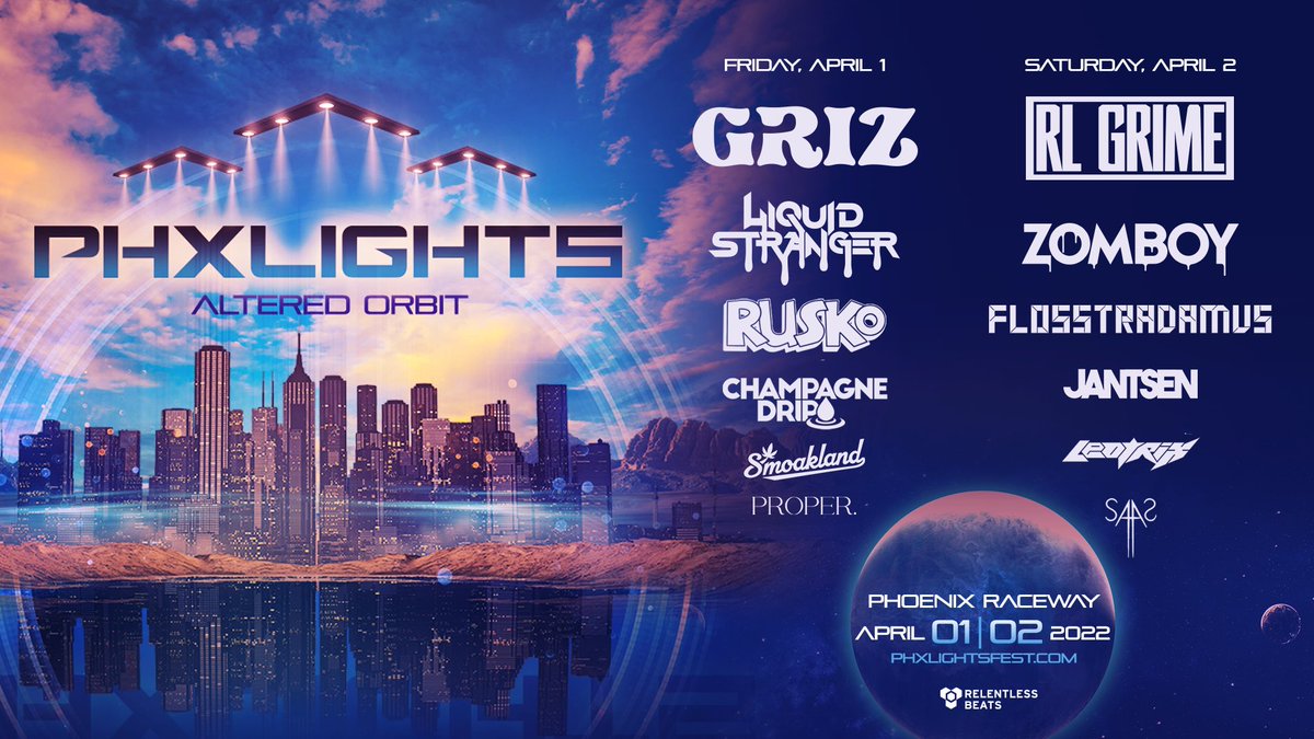 justinheintz's tweet photo. ☘️ Happy #SaintPatricksDay ☘️ 

It can be your lucky day to win a pair of tickets to @PHXLightsFest: Altered Orbit 🛸

1️⃣ Retweet

2️⃣ Tag 3+ friends 

3️⃣ Be sure to follow @RelentlessBeats @PHXLightsFest @justinheintz 

Tickets and info available at https://t.co/82P9Hd23W8 https://t.co/JTDuxadV32