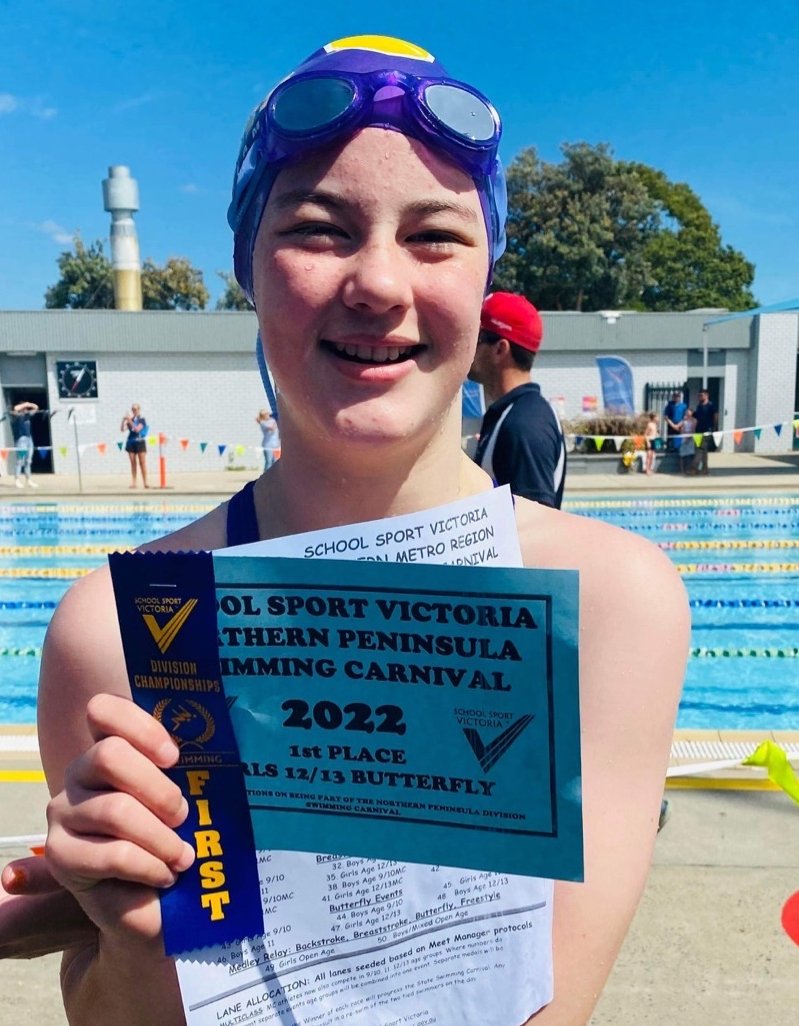RowellynPark's tweet photo. Congratulations to Ashlee Yee coming 1st in the 12/13 Girls Butterfly event at the recent Division Swimming. She’s now off to Regionals! #GoRowellyn #swimming #opportunities https://t.co/saxbEhiRpu